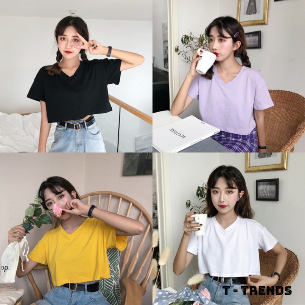 [Mã WARN10 giảm 10k đơn 99k] Áo croptop cổ tim - có kèm ảnh thật và video 100%