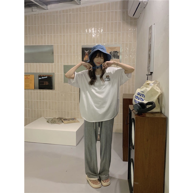 Áo Thun Ngắn Tay Thêu Họa Tiết Hổ Thời Trang Mùa Hè Hàn Quốc 2022 Dành Cho Nữ