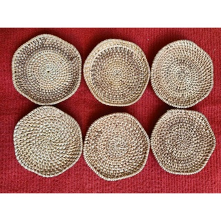 Lót ly,  lót chén bằng mây guột (10, 13,16cm)