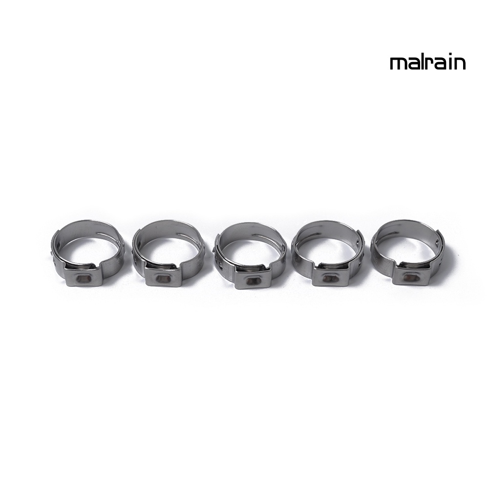 Set 10 Kẹp Ống Nhiên Liệu Hình Chữ O Bằng Thép Không Gỉ