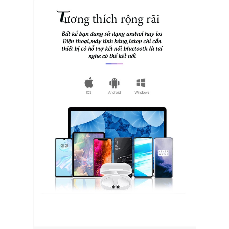 Tai nghe bluetooth Pro 4 Iphone samsung xiaomi bản Quốc Tế cao cấp định vị đổi tên Không Dây