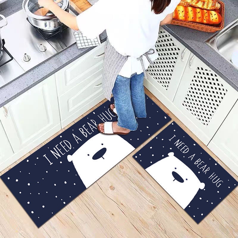 Thảm Lót Sàn Dáng Dài Chống Dầu Chống Thấm Nước Trang Trí Nội Thất