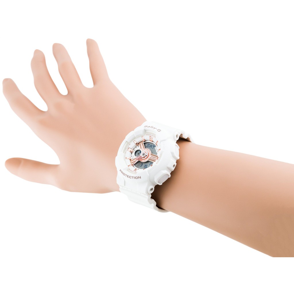 Đồng hồ nữ dây nhựa Casio Baby-G chính hãng Anh Khuê BA-110RG-7ADR