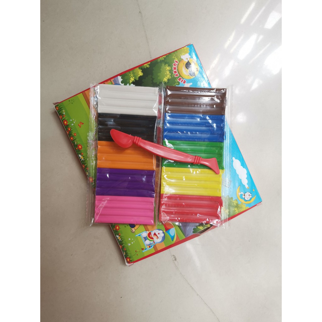 ĐẤT NẶN 10 MÀU FUNNY KID CHO BÉ HỌC VÀ CHƠI