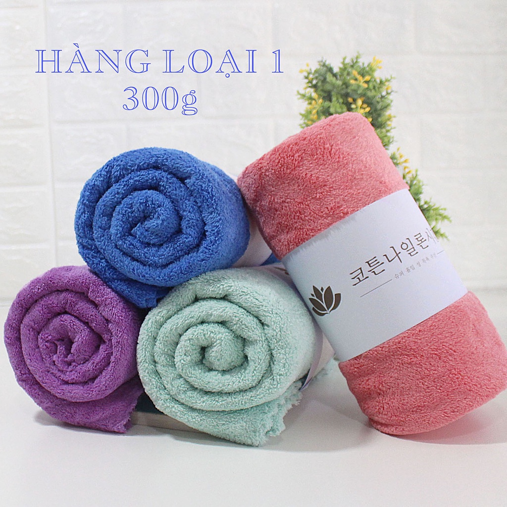 Khăn Tắm Lông Cừu Xuất Hàn Hanoitex 70*140cm HÀNG LOẠI 1 Siêu Mềm Mại, Siêu Thấm Hút