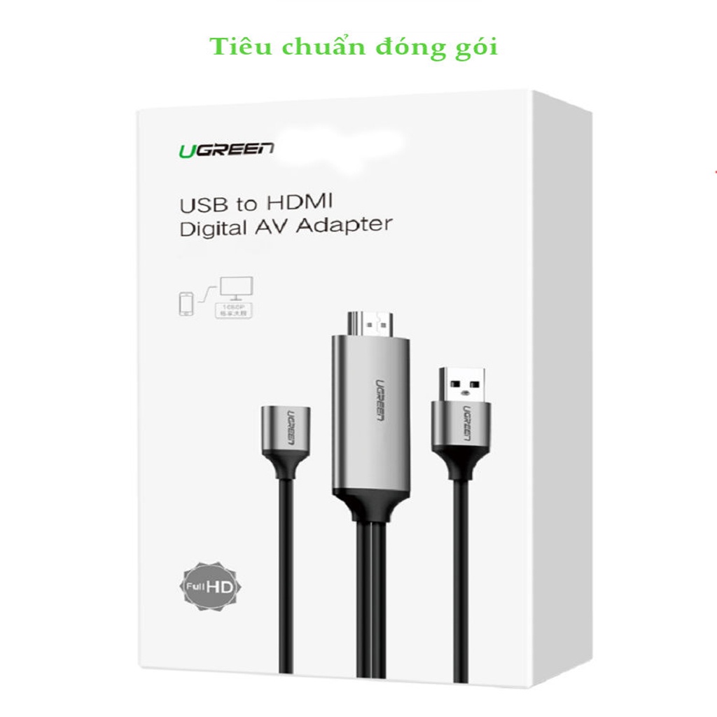 Cáp Kết Nối Điện Thoại với Tivi, Máy Chiếu Hỗ trợ FullHD Chính Hãng Ugreen 50291