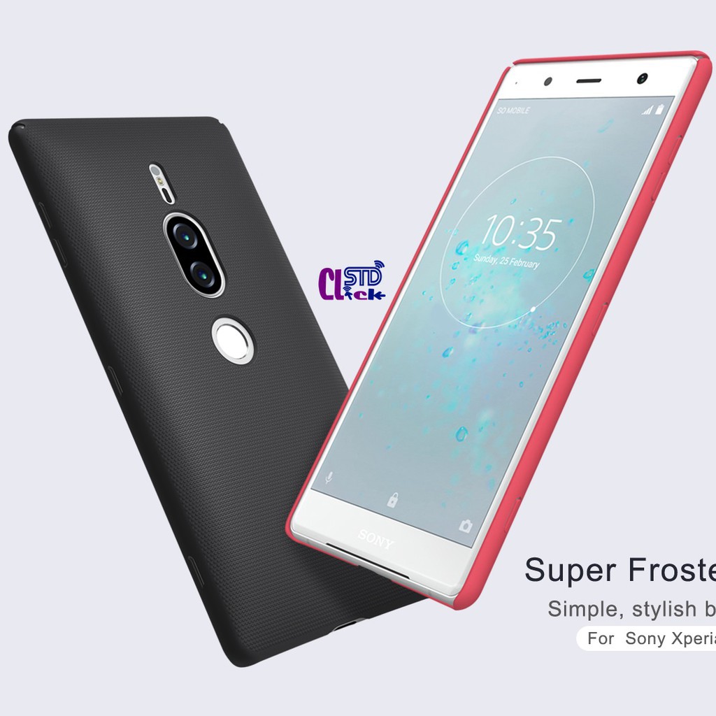 [Mã ELFLASH5 giảm 20K đơn 50K] ỐP LƯNG SONY XPERIA XZ2 PREMIUM NILLKIN NHỰA CỨNG CHÍNH HÃNG HÀNG CHUẨN