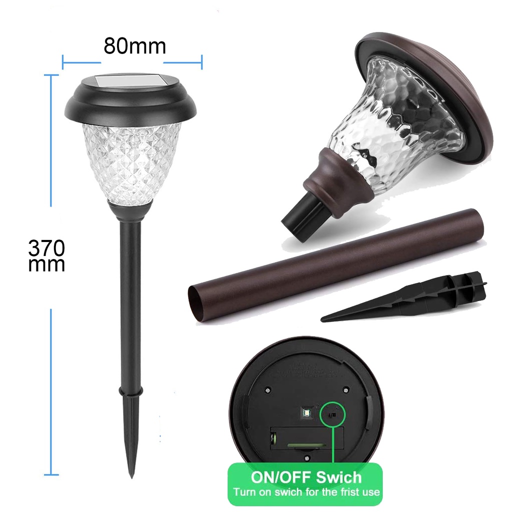 Đèn LED năng lượng mặt trời chống thấm nước hình hoa hướng dương trang trí đường phố