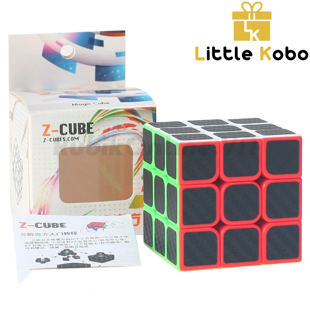 Rubik 3x3 Z-Cube Carbon Cacbon Rubic 3 Tầng Cao Cấp Đồ Chơi Trí Tuệ