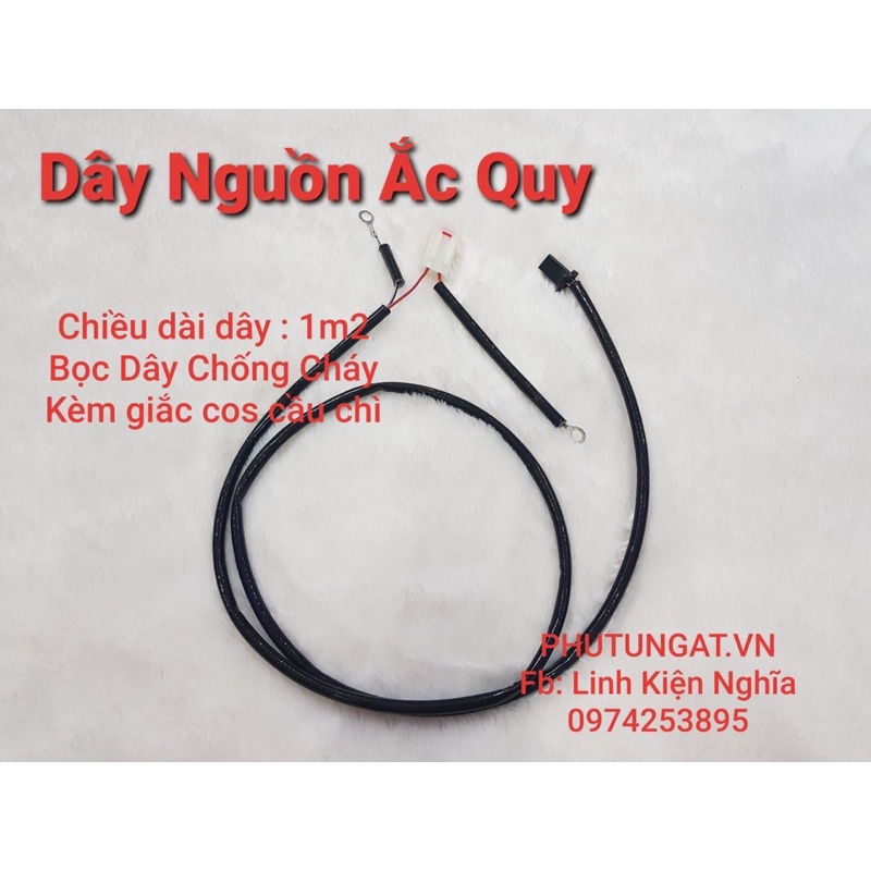 Bộ Dây đấu bình ắc quy bấm sẵn như hình
