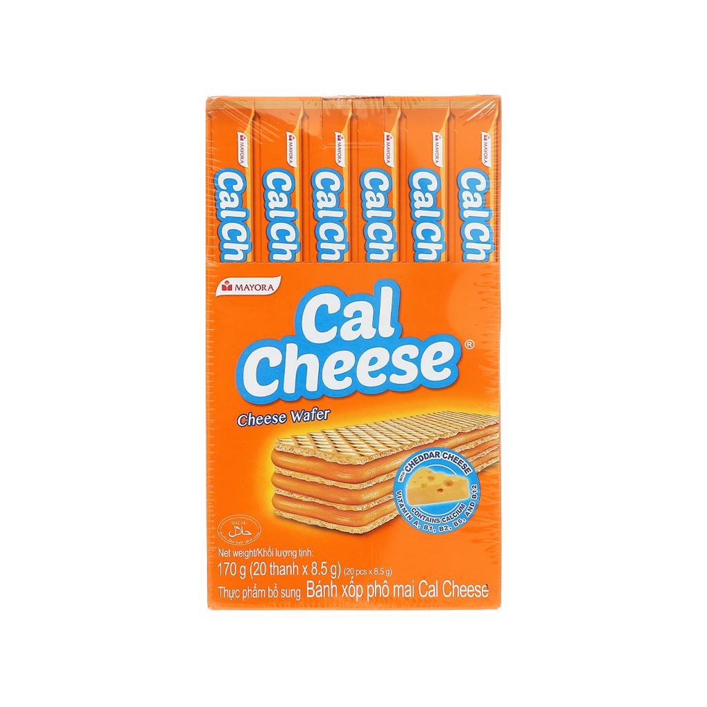 Bánh xốp Cal Cheese nhân kem phô mai 170g