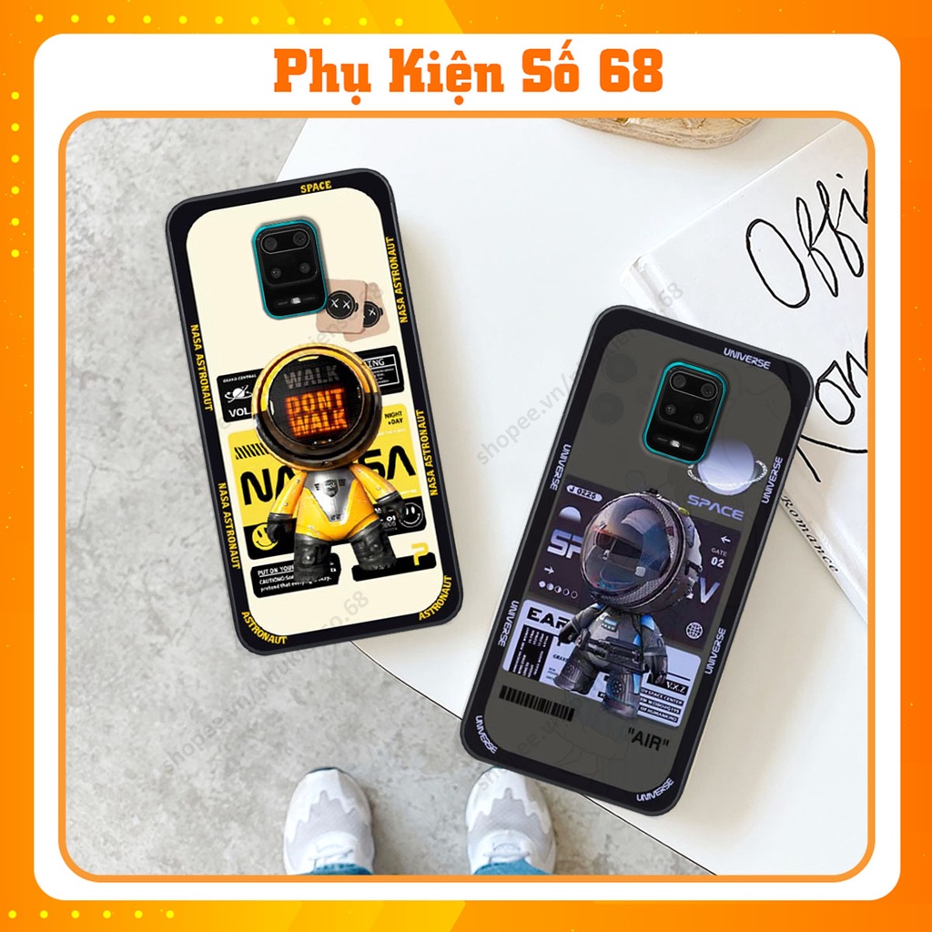 Ốp lưng Xiaomi Redmi Note 9 / Note9s / Note 9 Pro hình người máy, robot nasa đáng yêu dễ thương