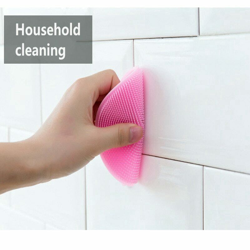 Miếng silicone rửa chén hình tròn tiện lợi