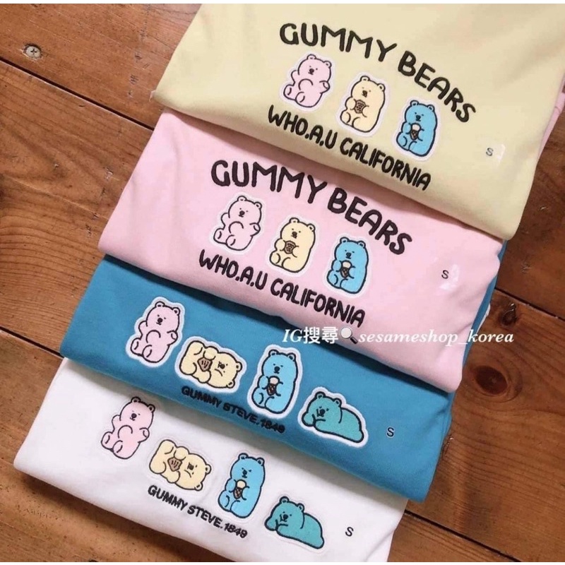 Áo gấu Whoau Gummy Bears sale 78%