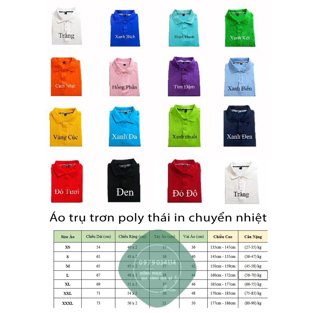 Áo đồng phục công ty xí nghiệp hội nhóm quán thun cá sấu thái dày dặn có cổ bẻ polo  Áo thun giá sỉ