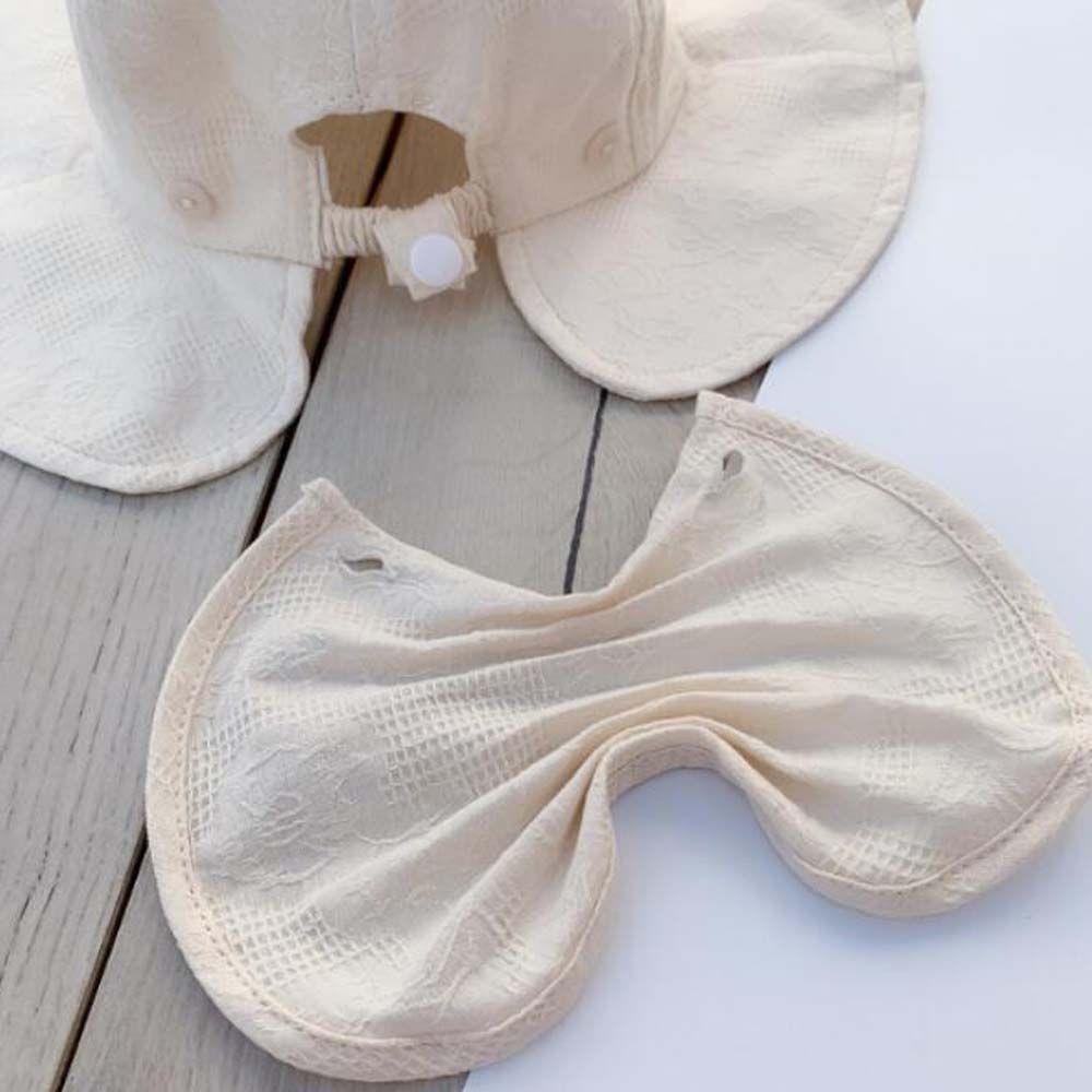 IVORY Nón Bucket Chất Cotton Phối Nơ Cho Bé Gái