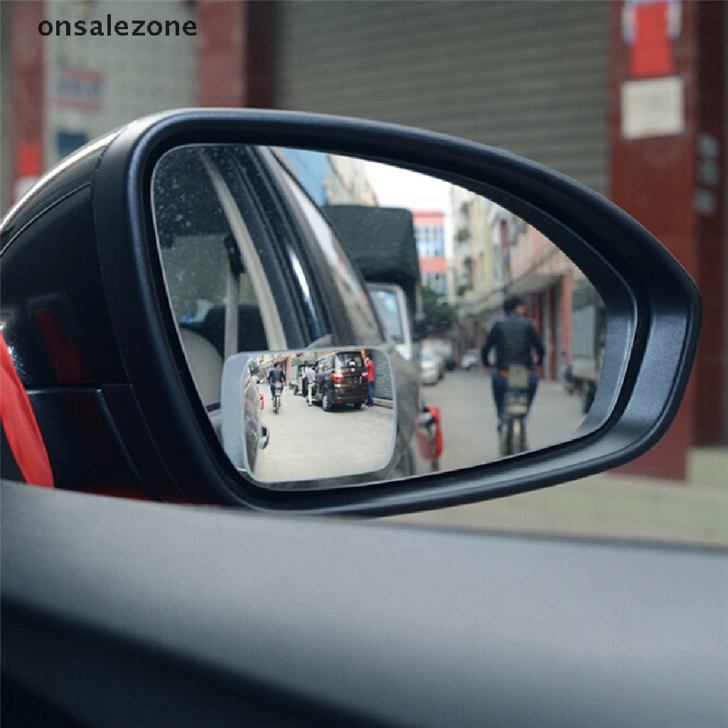 Onsalezone 1 Gói Hình Vuông Mỏng 360° Xoay + 20° Gương Cầu Lồi Điều Chỉnh Điểm Mù, Ampper HD