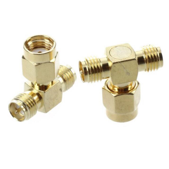 Đầu chia tín hiệu cho Anten chuẩn SMA chữ T 1 ra 2