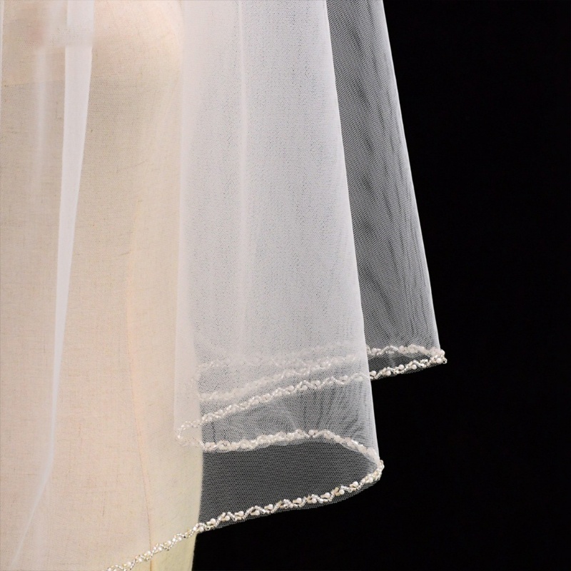 Mạng Che Mặt 1 Tầng Kèm Lược Chải Tóc Dài Hóa Trang Tiệc Cưới YOUYO