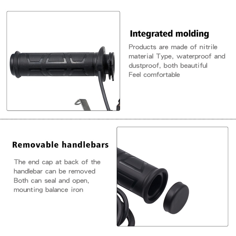 Tay Lái Sưởi Ấm Bằng Điện 22mm 7 / 8 "Dành Cho Xe Mô Tô ATV