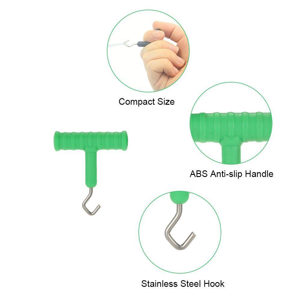 Set 3 Dụng Cụ Thắt Nút Dây Câu Cá Bằng Thép Không Gỉ Thương Hiệu Mới