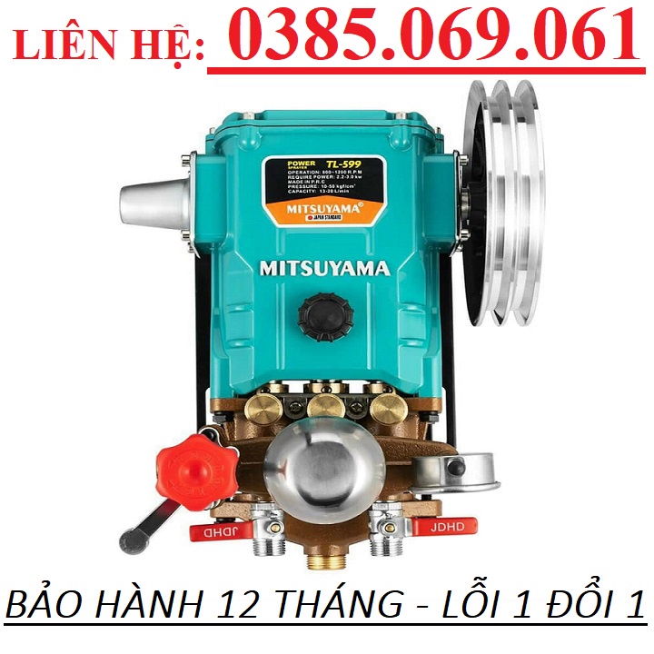 Đầu Phun Xịt Áp Lực 3Hp Mitsuyama TL-599-Sẵn Hàng-Bảo Hành 12 Tháng