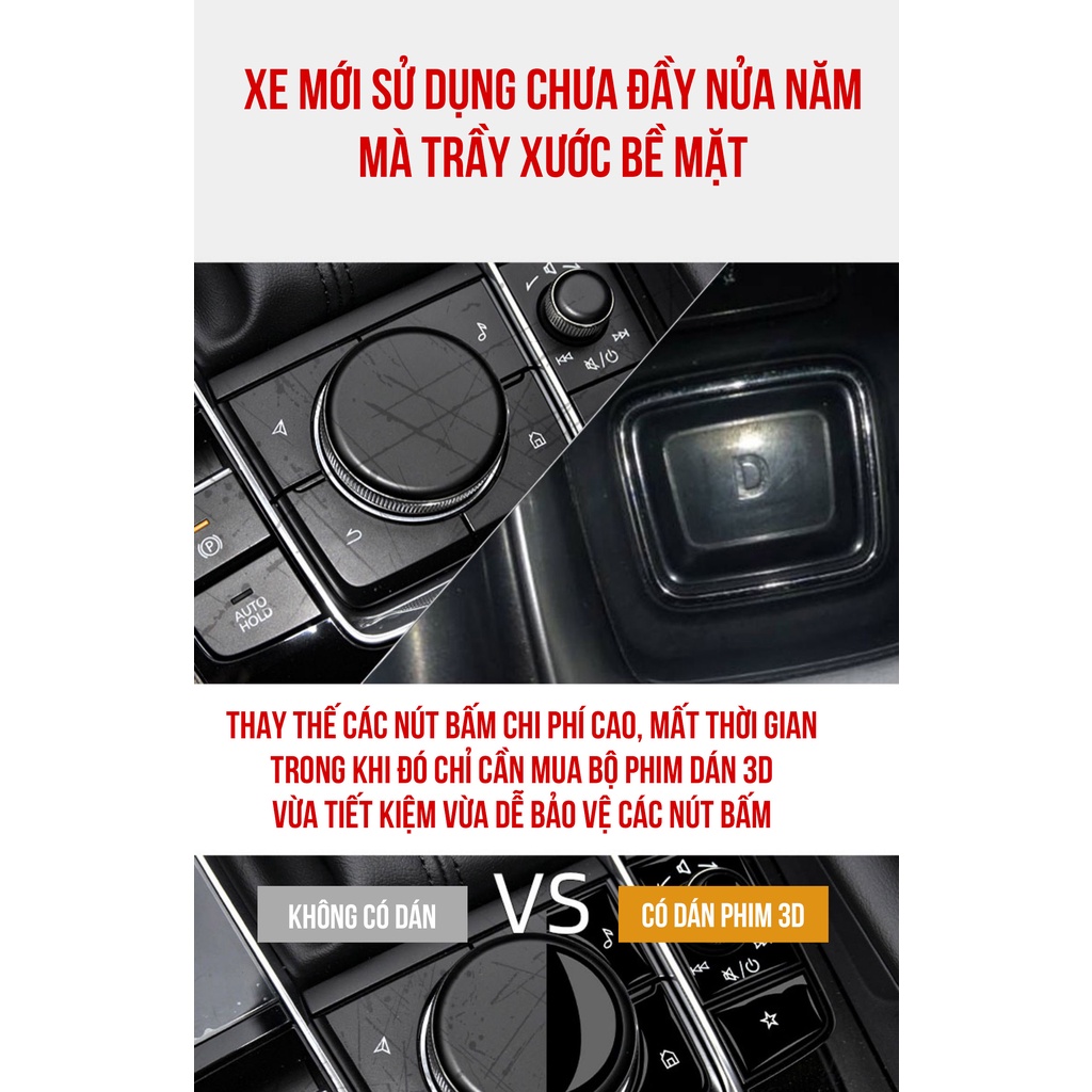 Bộ phim dán 3D - bảo vệ nội thất Mazda 3 2020-2023