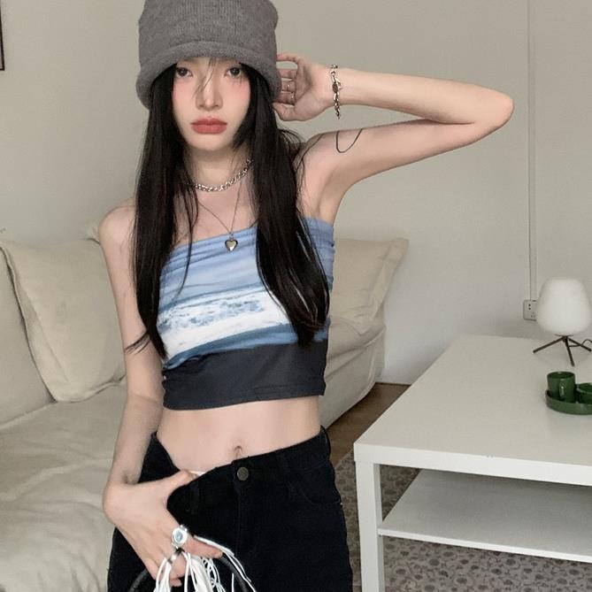 Áo Ống Dáng Ngắn Thời Trang Mùa Hè Quyến Rũ Cho Nữ