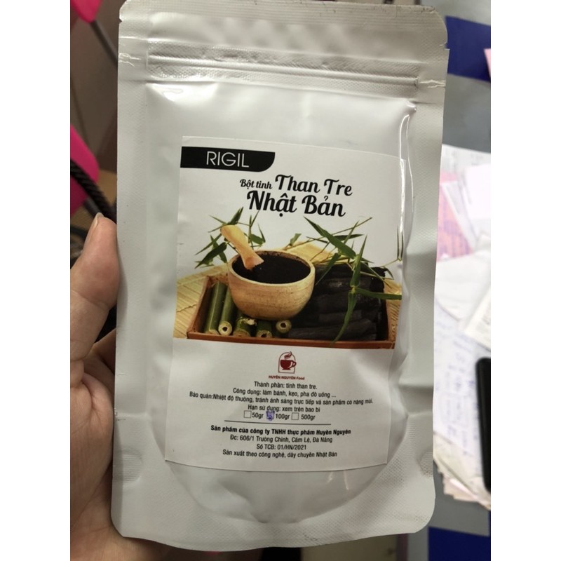 Bột Tinh than tre nhật bản gói 100g RiGil