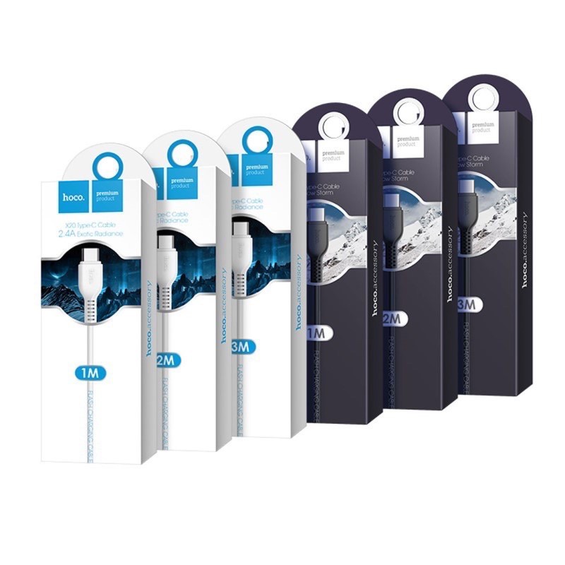✔️ Chính Hãng ✔Dây cáp sạc nhanh HoCo X20 dài 3m đầu ra TyPe C dùng cho samsung,oppo,huawei,Xiaomi Cáp Android