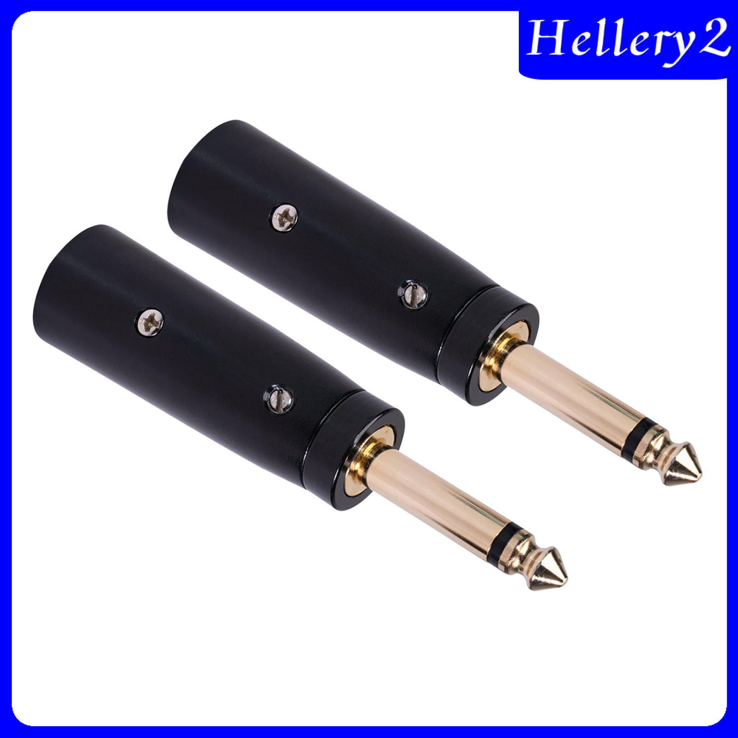 Set 2 Micro 3-pin Xlr Male Sang 1 / 4 "6.35Mm Mono Audio