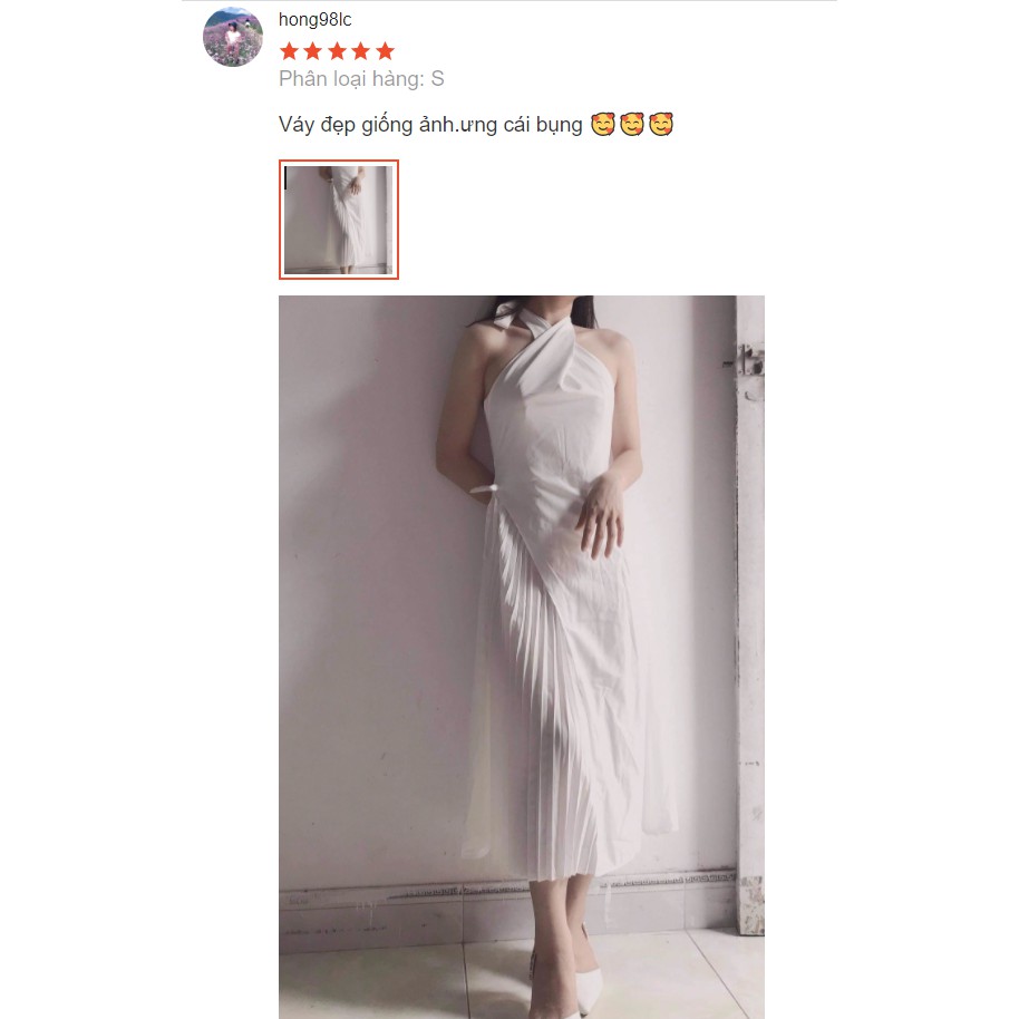 [Mã SKAMA06 giảm 8% tối đa 50K đơn 250K] Đầm dự tiệc xòe dập li Xavia Dress