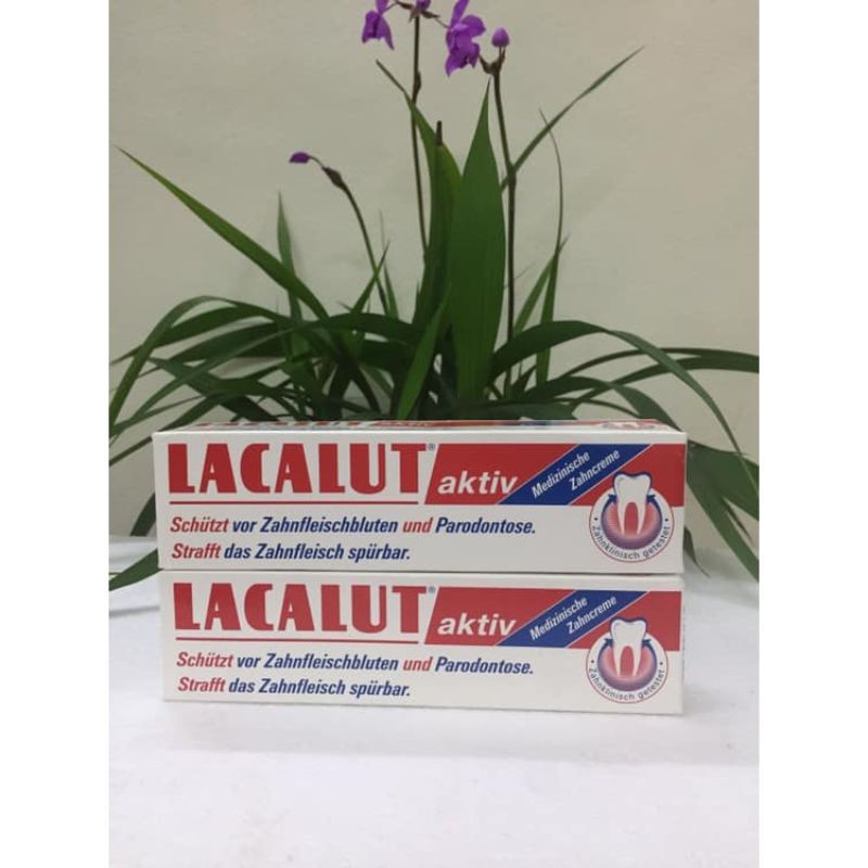 Kem đánh răng Lacalut Aktiv ngăn ngừa viêm nha chu - viêm nướu, chảy máu chân răng 75ml - Nhập khẩu Đức