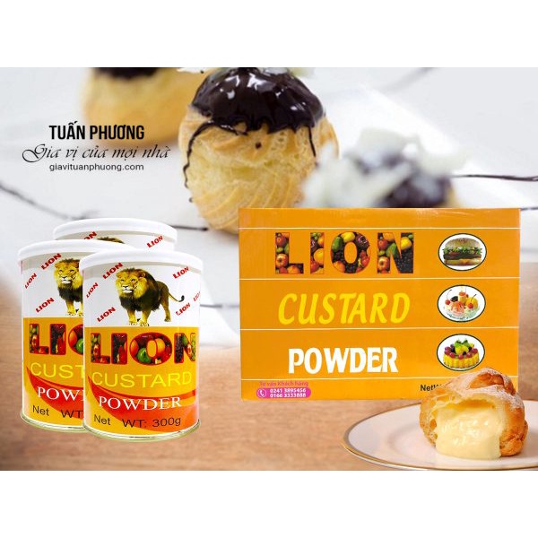 Bột sư tử Lion Custard hàng Việt Nam chất lượng cao 300g
