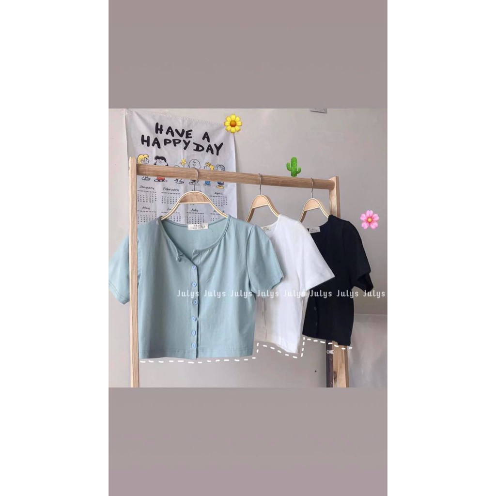 áo croptop cúc ngực hot hit