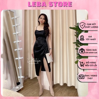 Đầm Dây Nơ ngực Tiểu Thư, bánh bèo, sexy, hotgirl, dễ thương, lụa, ôm body, Tiệc nhẹ nhàng Sang trọng, 2 dây, hở