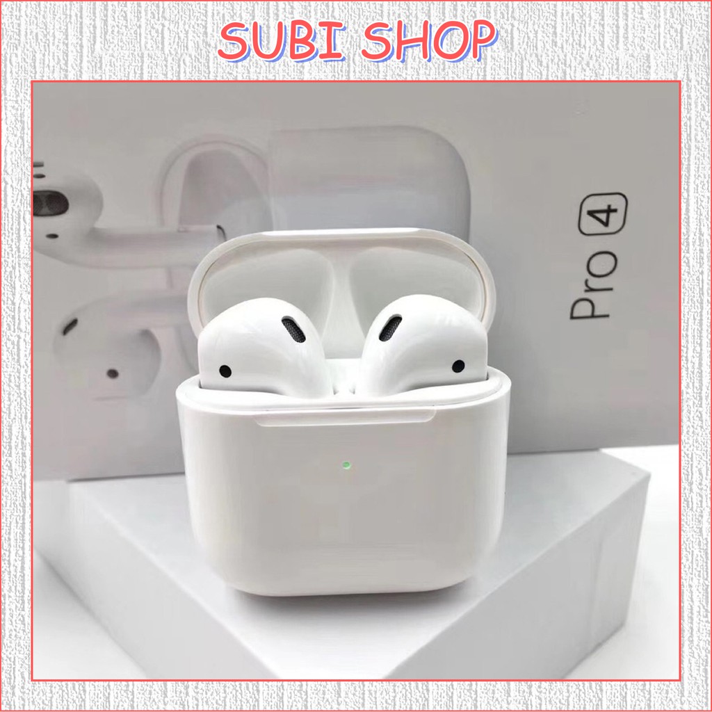 Siêu Phẩm Tai nghe Bluetooth Pro 4 Âm Thanh Sắc Nét, Nhỏ Gọn Tiện Lợi - Cực Đỉnh Trong Tầm Giá - Bảo Hành 1 Đổi 1