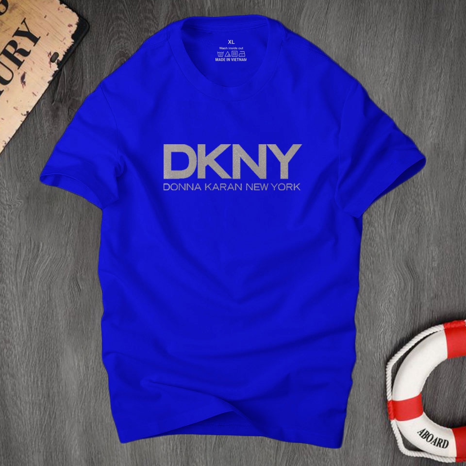 Áo thun nam cổ tròn Dkny thời trang cá tính, chất vải cotton 4 chiều cao cấp thoáng mát