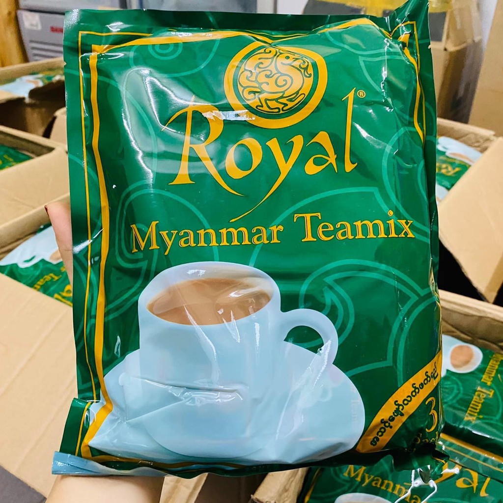 Trà Sữa Myanamar Royal Teamix - TRÀ SỮA XANH HOÀNG GIA - Trà Sữa Pha Sẵn Dành Cho Người Ăn Kiêng