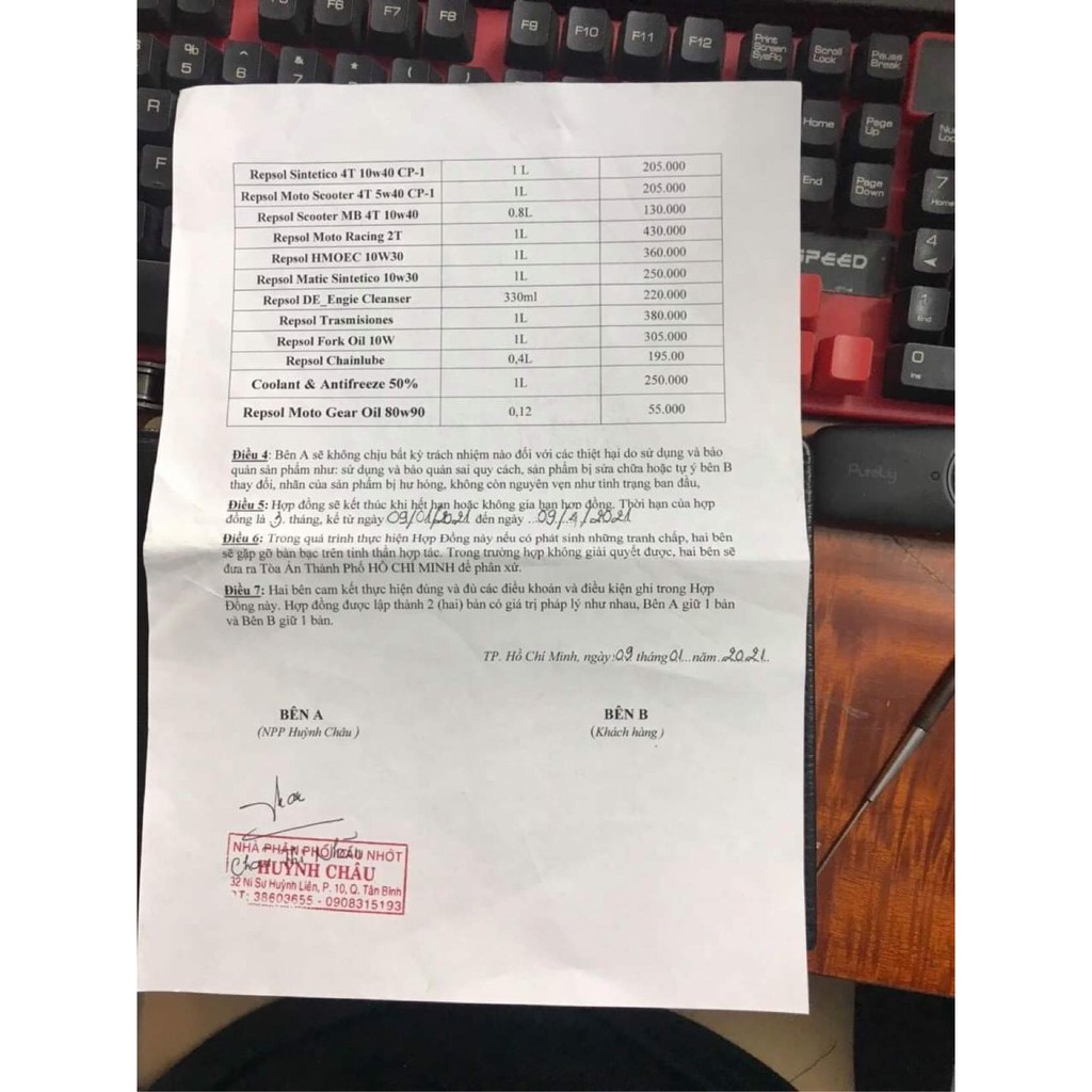 Nhớt Láp - Nhớt hộp số Repsol Gear Oil 80W-90 Dùng Cho Xe Máy Tay Ga Chính Hãng