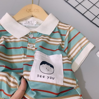 Bộ bé kẻ see you