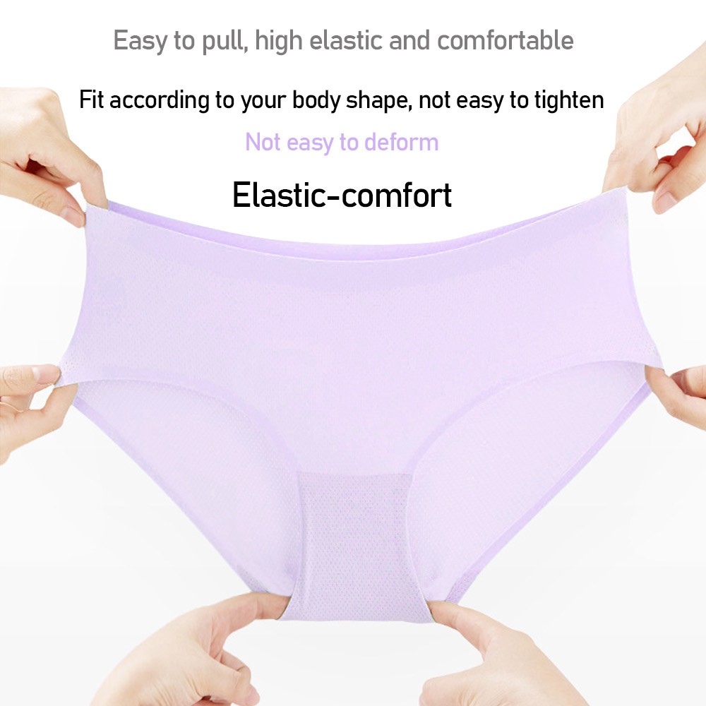 WONDERFUL Female Breathable Underwear Underpants Bikini Panties Mesh Hipster Panty Women Fashion Lingerie Low Waist Stretch/Multicolor