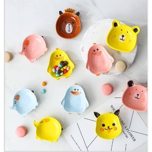 Bát Ăn Dặm Gốm Sứ Hình Con Voi Đáng Yêu Cute, Chén Ăn Dặm Gốm Sứ Hình Con Vật Đáng Yêu Cho Bé