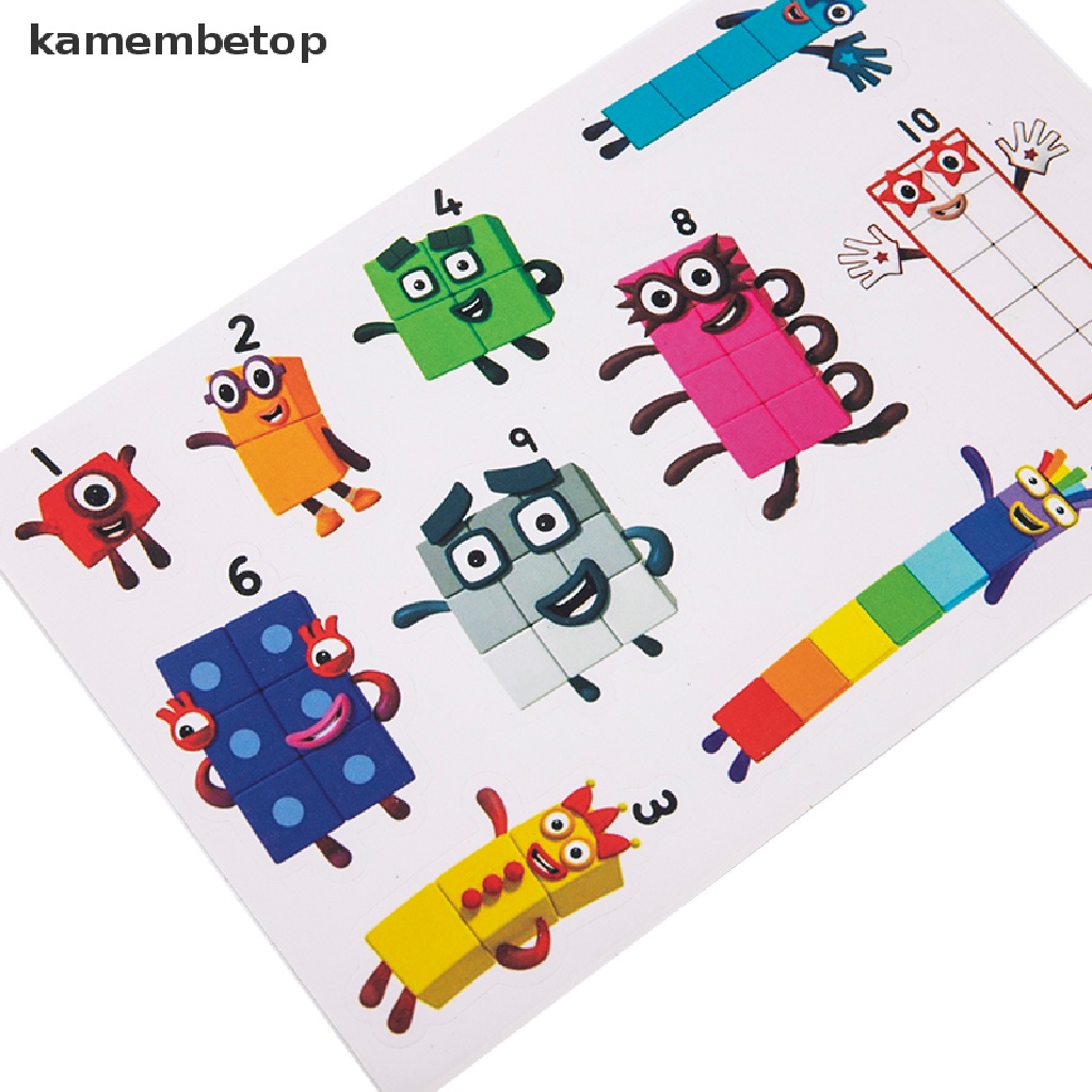 beto Numberblocks Stickers Toys Number Blocks Graffiti DIY Skateboard Cup Bike Decals n