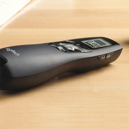 Bút trình chiếu Logitech R800 Laser Presentation Remote - Hàng chính hãng - Thiết bị không dây 2.4GHz, màn hình LCD