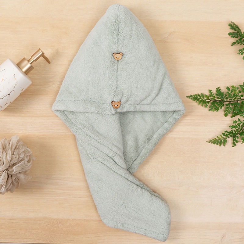 Khăn ủ tóc, khăn quấn tóc sợi microfiber siêu thấm, lông mềm, siêu nhanh khô E630