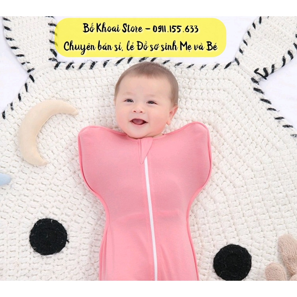 Nhộng chũn sợi tre MANNY - Quấn chũn cho bé sơ sinh, mềm mát, co giãn tốt - Bố Khoai Store