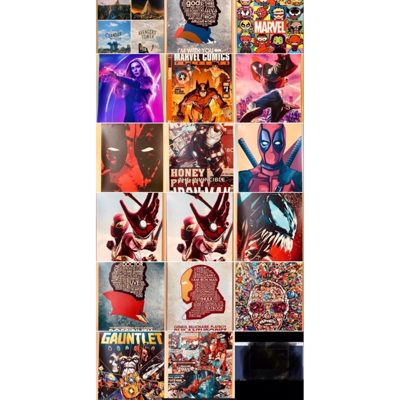 Poster Marvel hình dán tường