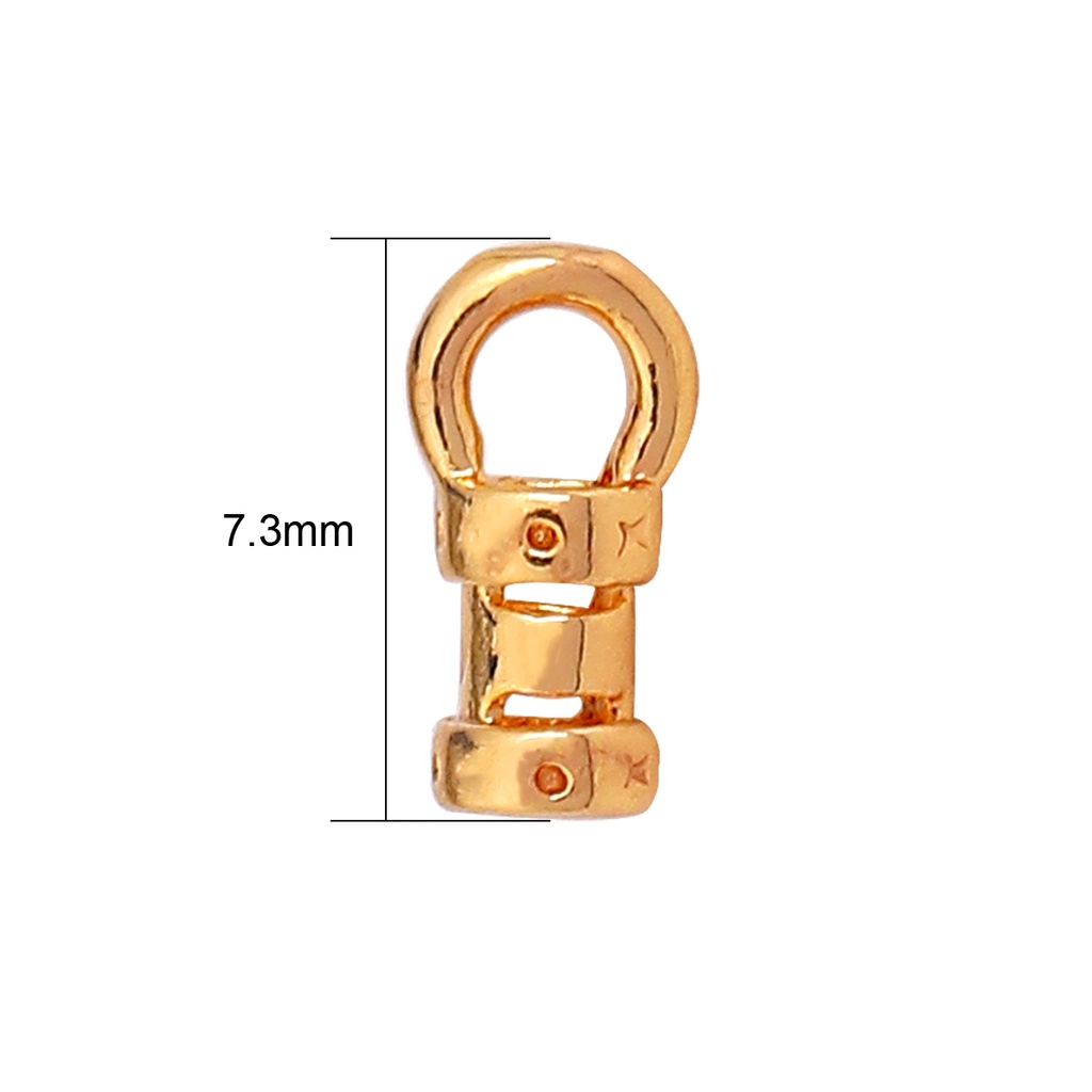 Set 2/10 khóa cài nam châm mạ vàng 18K dùng cho làm đồ trang sức
