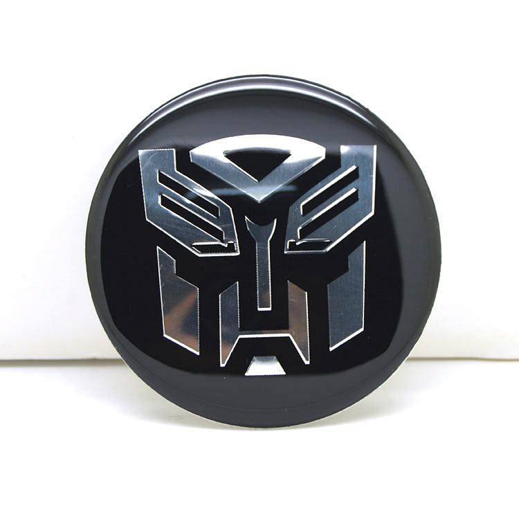 Nhãn dán trang trí giữa bánh xe ô tô hình logo nhiều dòng xe 65mm cá tính